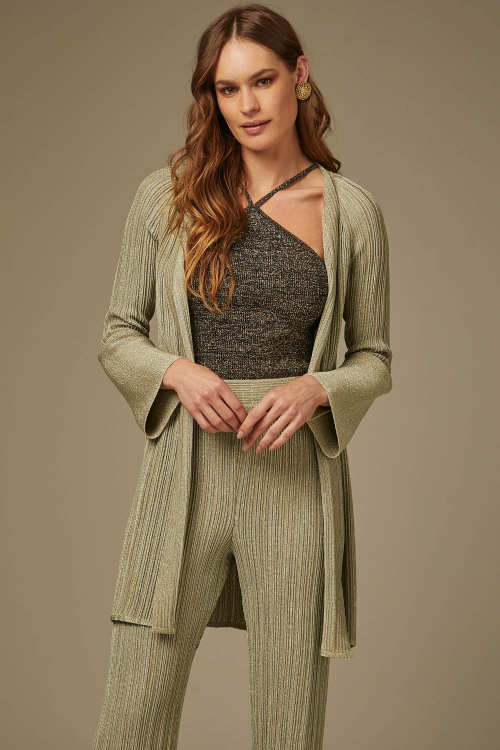 BLUSA TRICOT CANELADO LUREX