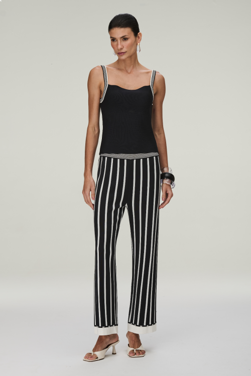 CALÇA TRICOT NAVY