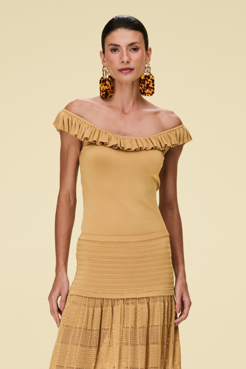 TOP TRICOT CANELADO