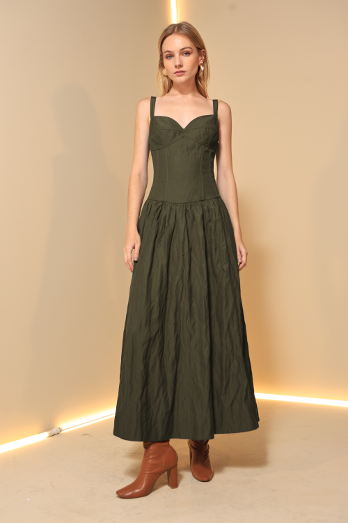 VESTIDO MIDI ALGODÃO CHARLOTTE
