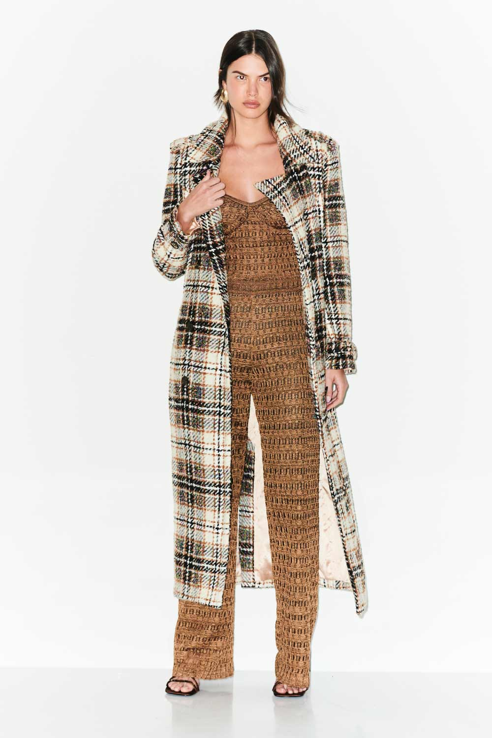 TRENCH COAT TRICOT TWEED MANYRA